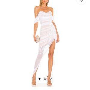 Rookie x REVOLVE Dita Mesh Gown in White, size small